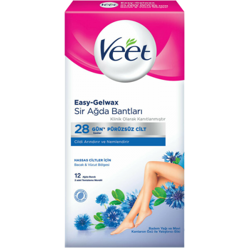 Veet Ağda Bandı Hassas Ciltler İçin 12 li