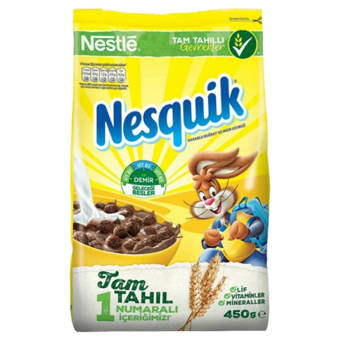Nestle Nesquik Kakaolu Buğday ve Mısır Gevreği 450 g