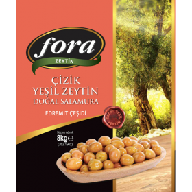 Fora Edremit Doğal Çizik Yeşil Zeytin (351-380) kg