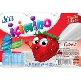 İçim İçimino Çilekli Büyüme Küpü 45 g x 6