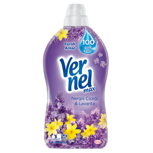 Vernel Max Nergis Çiçeği ve Lavanta 1440 ml 60 Yıkama