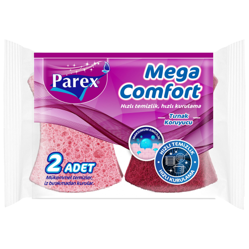 Parex Mega Comfort Oluklu Sünger 2 Li
