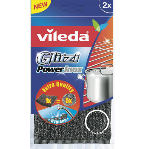 Vileda Glitzi Power Pad Inox 2 li Paket