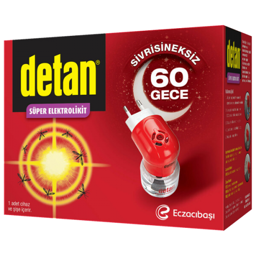 Detan 60 gece Elektrolikit Cihaz + Yedek