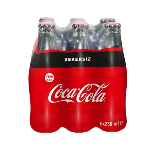 Coca Cola Şekersiz Şişe 6x250 ml