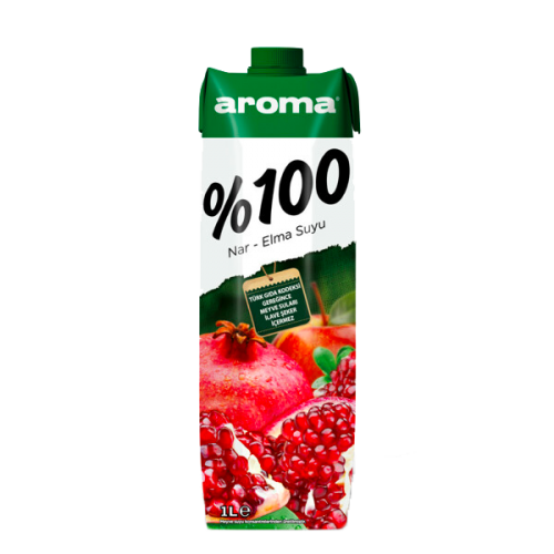 Aroma 100 Nar Elma Suyu 1 lt