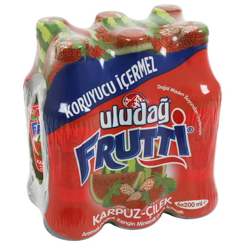 Uludağ Frutti Karpuz - Çilek 6X200 Ml